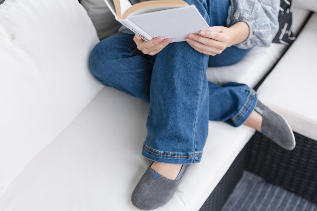 Gray & Blue Flats