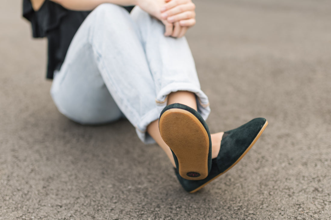 Black Suede Flats